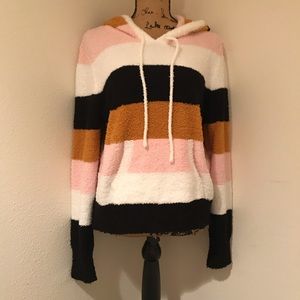 NWT-Candie’s Juniors Womens Long Sleeve Plush Hoodie-L